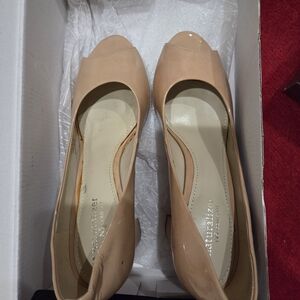 Naturalizer Nude Peep-Toe Heels